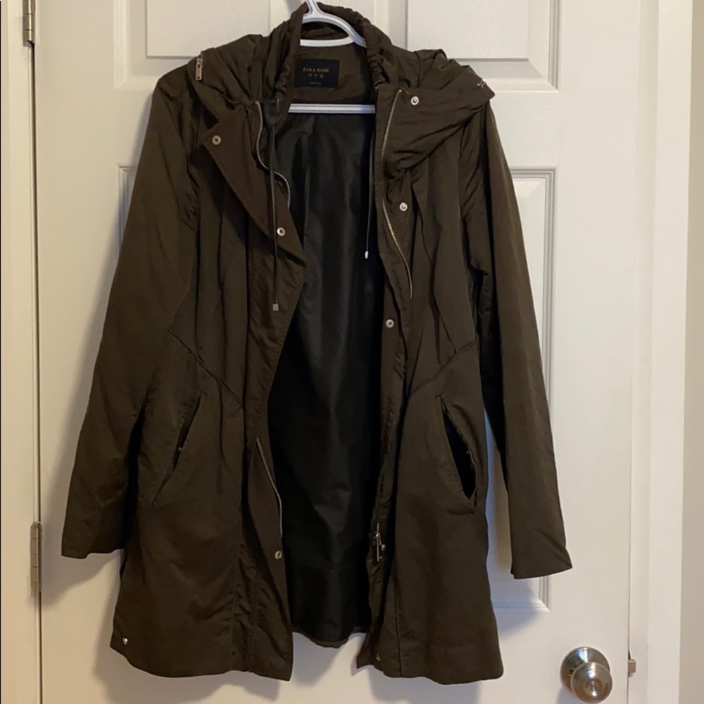 Zara Military green spring coat💐